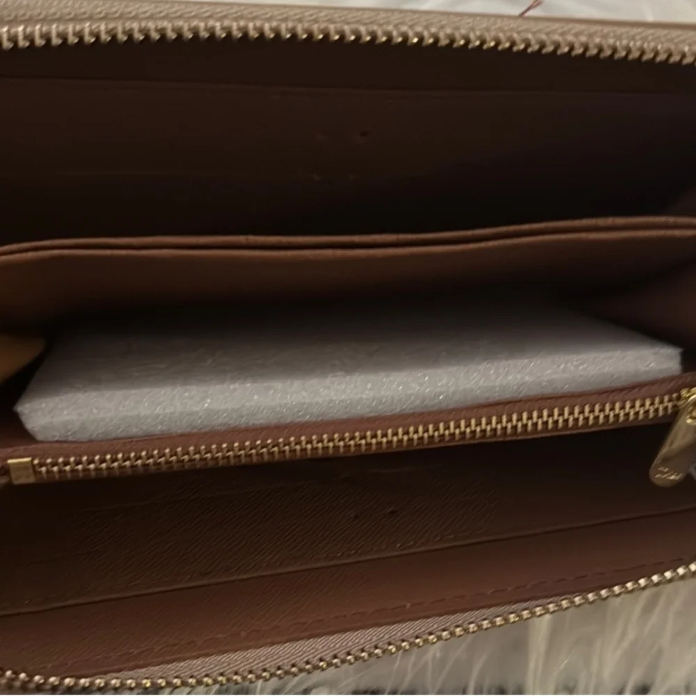 Dior Geometric Brown and Tan Wallet